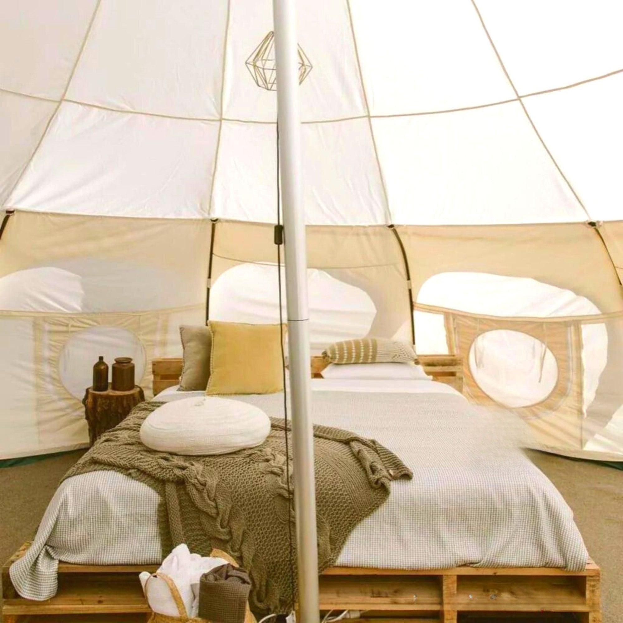 6m Lotus Belle Hybrid Deluxe Tent