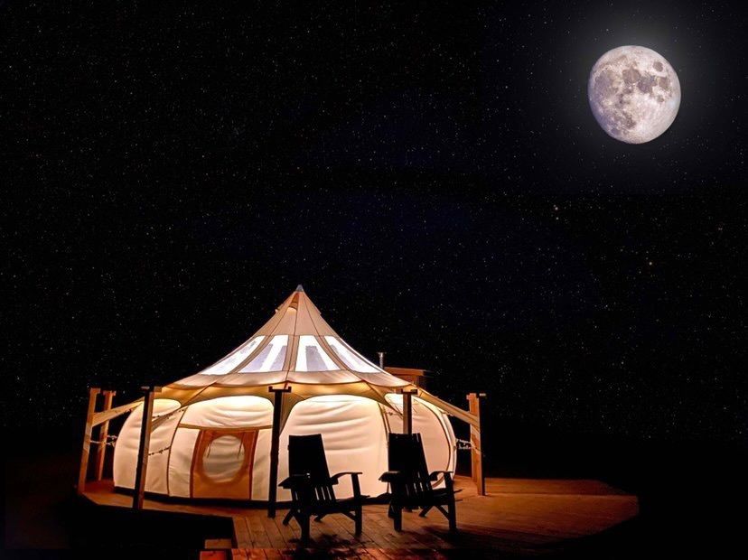 6m Lotus Belle Hybrid Deluxe Stargazer Tent