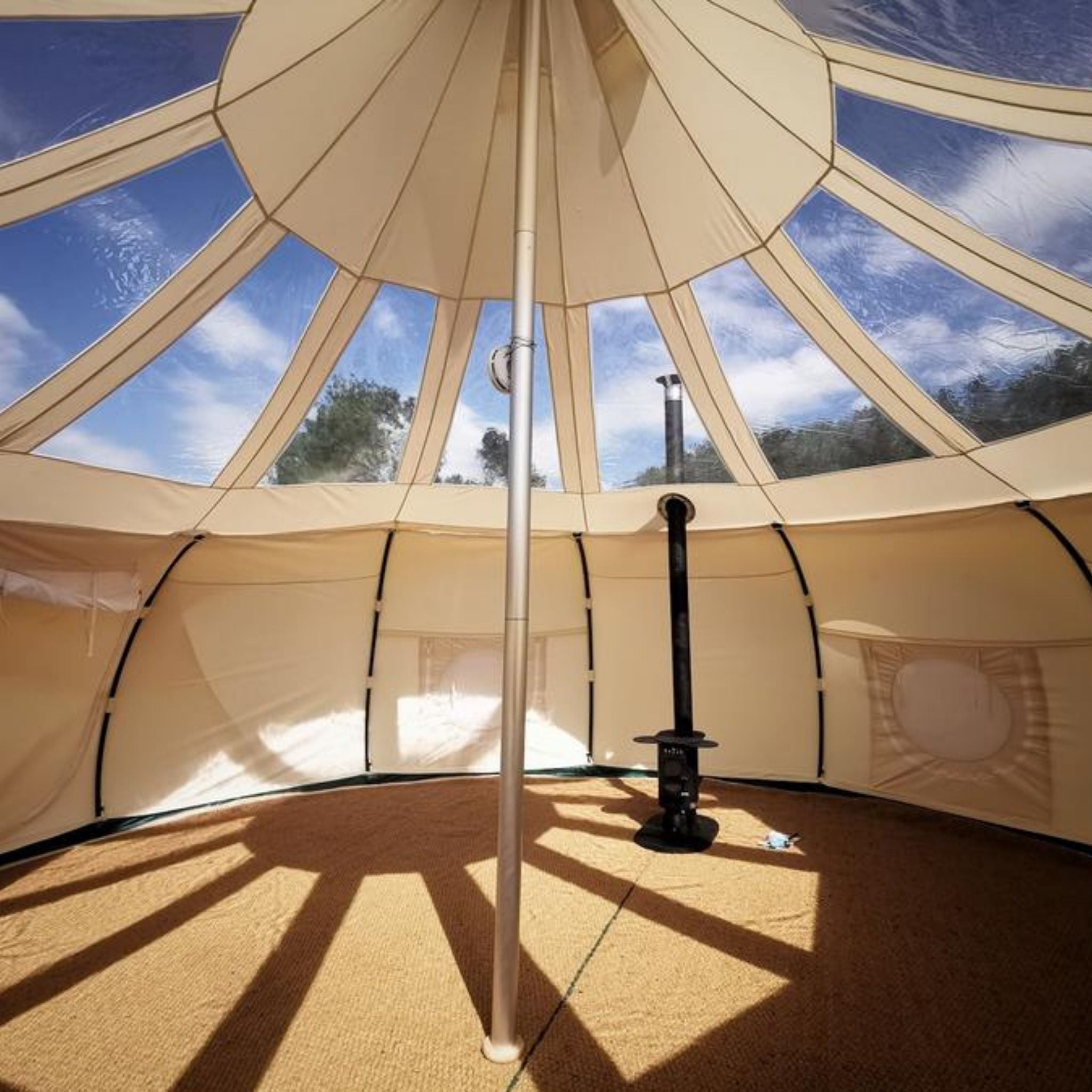 6m Lotus Belle Hybrid Deluxe Stargazer Tent