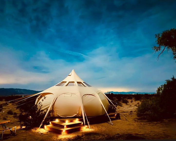 6m Lotus Belle Hybrid Deluxe Stargazer Tent